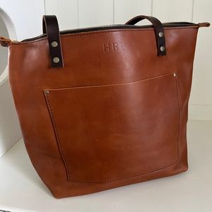 Portland Leather Goods Medium Zipper Tote